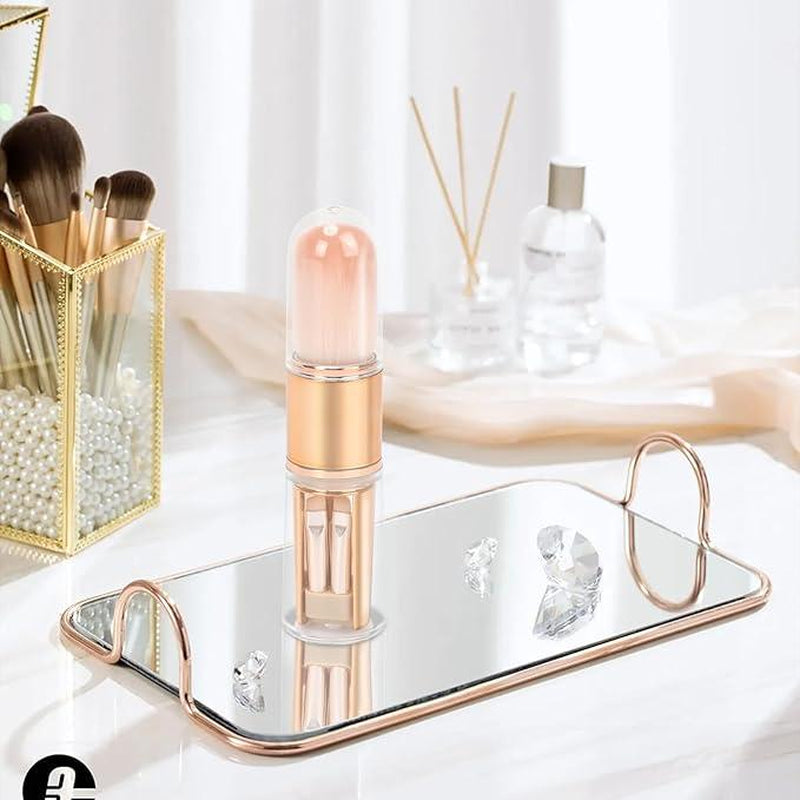 LOPEIE 5-In-1 Portable Makeup Brush | All-In-One Face & Eye Brush