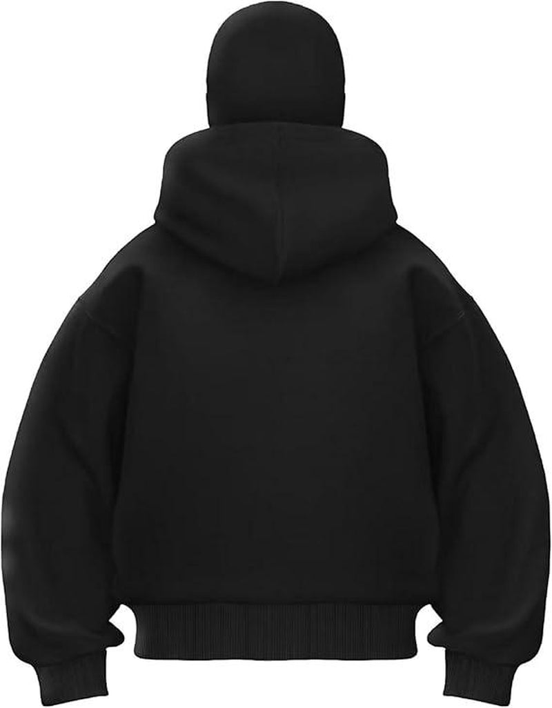 Lllang Blinko Double-Layered Pullover Hoodie for Men and Women