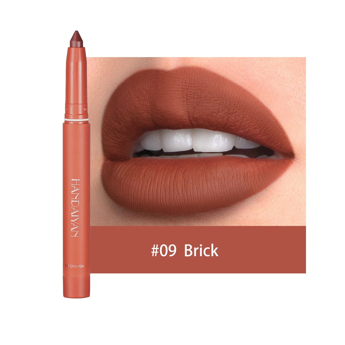12 Color Matte Nude Pink Matte Solid Lip Gloss Waterproof Long Lasting cil Lip Liner Pen Lip Makeup