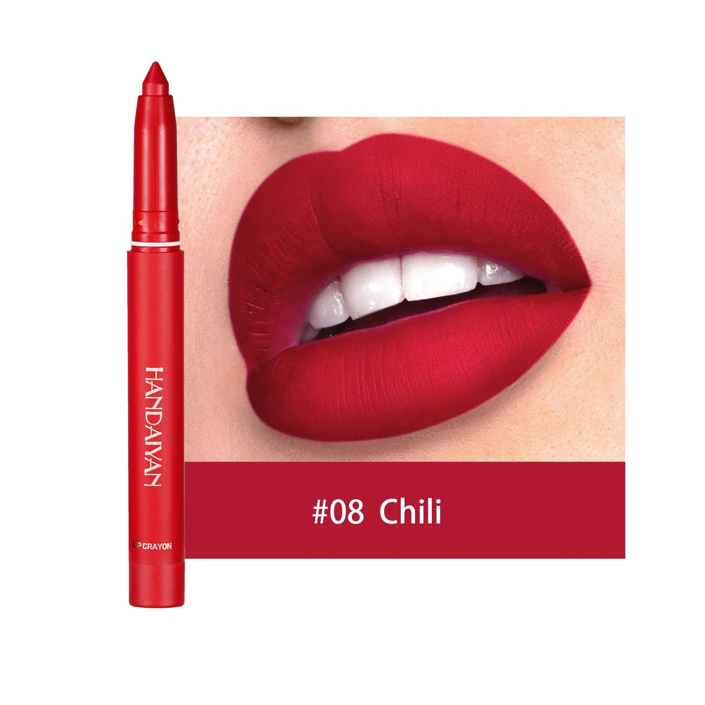12 Color Matte Nude Pink Matte Solid Lip Gloss Waterproof Long Lasting cil Lip Liner Pen Lip Makeup