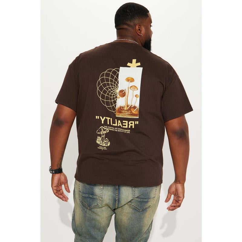 Reality Short Sleeve T-Shirt - Brown