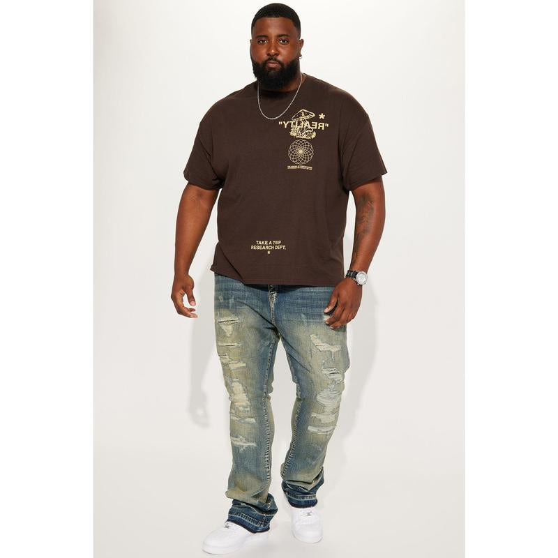 Reality Short Sleeve T-Shirt - Brown