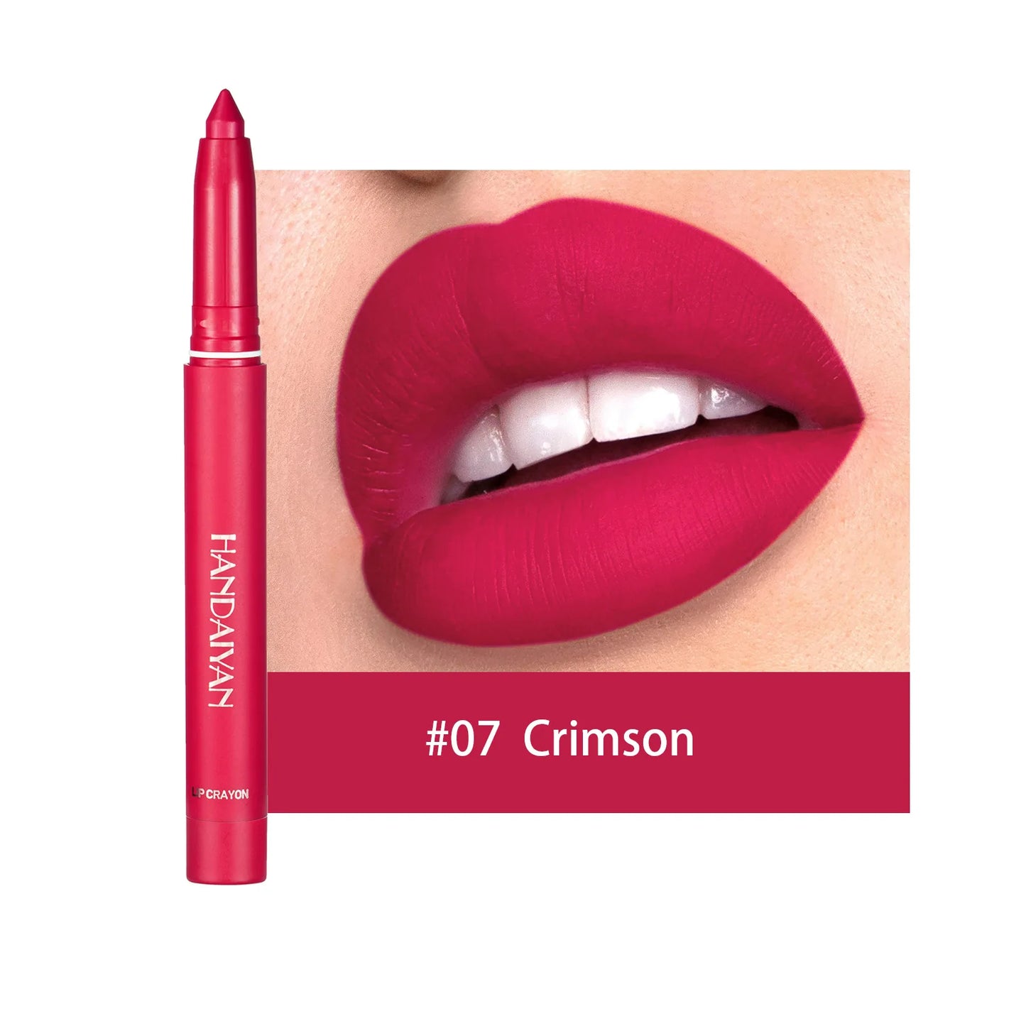 12 Color Matte Nude Pink Matte Solid Lip Gloss Waterproof Long Lasting cil Lip Liner Pen Lip Makeup