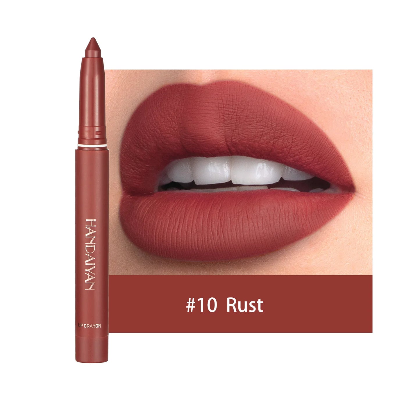 12 Color Matte Nude Pink Matte Solid Lip Gloss Waterproof Long Lasting cil Lip Liner Pen Lip Makeup