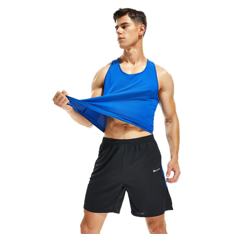 Men's Sleeveless Sports Vest - 3/5 Pack, Cool-Dry Training Y-Back T-Shirt for Enhanced Athletic Performance