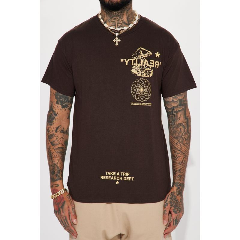 Reality Short Sleeve T-Shirt - Brown