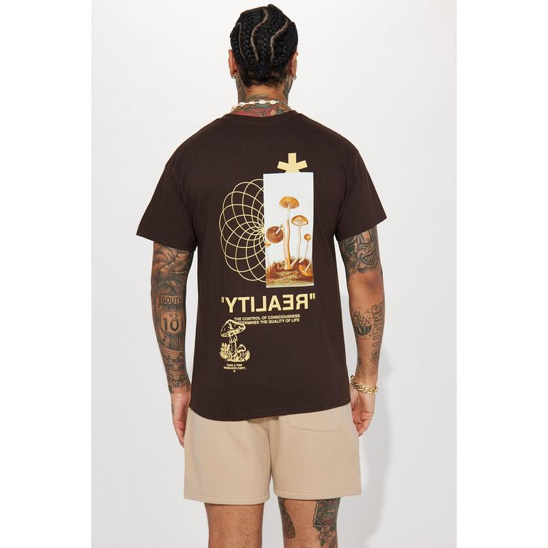 Reality Short Sleeve T-Shirt - Brown