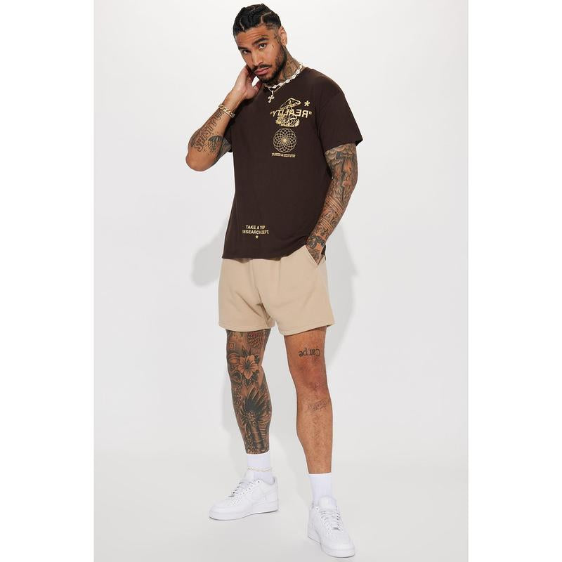 Reality Short Sleeve T-Shirt - Brown