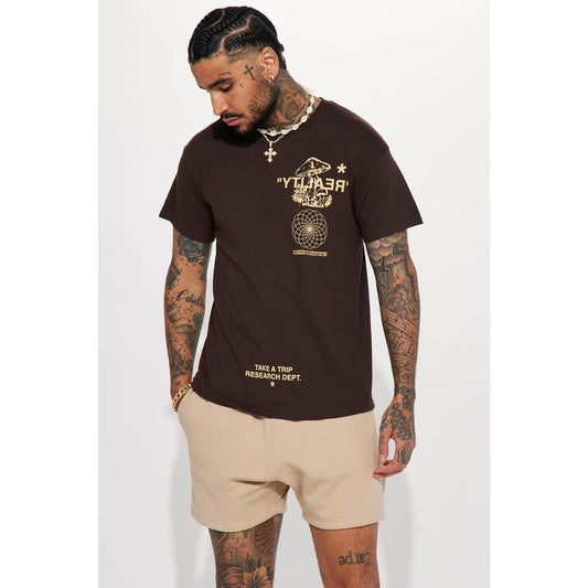 Reality Short Sleeve T-Shirt - Brown