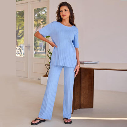 Joyfunear Women's Casual T-Shirt and Pants Ensemble