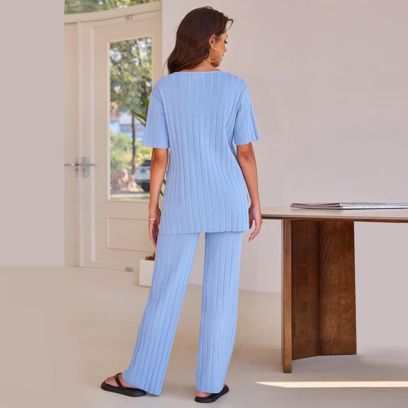 Joyfunear Women's Casual T-Shirt and Pants Ensemble