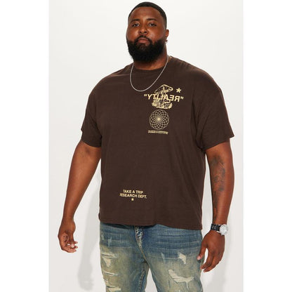 Reality Short Sleeve T-Shirt - Brown