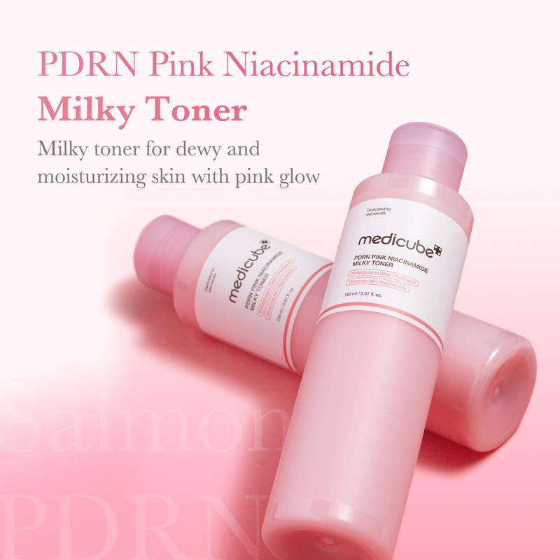 [Medicube] Milky Hyper Fade Duo | Salmon DNA PDRN Milky Toner & Capsule Cream Power Combo for Glass Glow Effect, Korean Skincare, K-Beauty