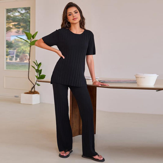 Joyfunear Women's Casual T-Shirt and Pants Ensemble