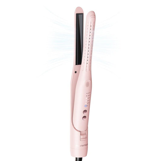 Wavytalk Cool Curl Pencil Airflow Styler - 0.65" Slim Barrel Curling Iron & Flat Iron with 360° Cool Airflow, 5 Temp Settings for Root Lift (Heat-Safe Design)