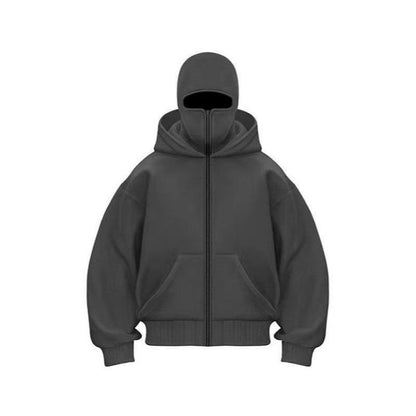 Lllang Blinko Double-Layered Pullover Hoodie for Men and Women