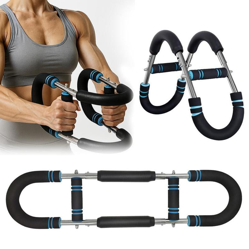 Adjustable 60-90 LBS Twister Arm Trainer for Comprehensive Chest, Shoulder, Arm, and Triceps Core Workouts - Portable Indoor Training Equipment with Adjustable Resistance