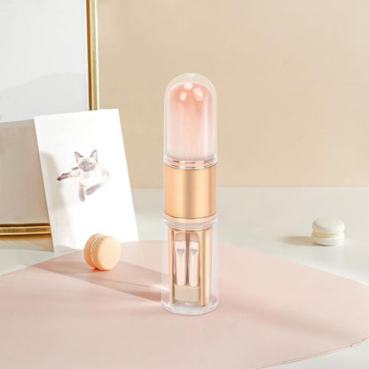 LOPEIE 5-In-1 Portable Makeup Brush | All-In-One Face & Eye Brush